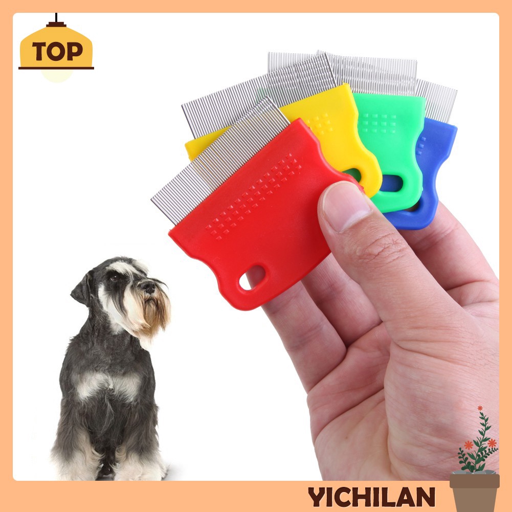 Pet Flea Comb Steel Pin Brush for Dog 