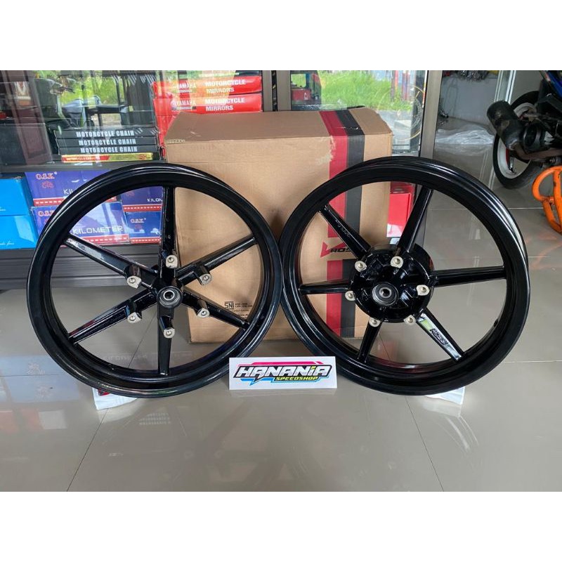 Velg Pelek Vrossi Derix Sprint Dragon Palang 8 Ninja RR Hitam Putih