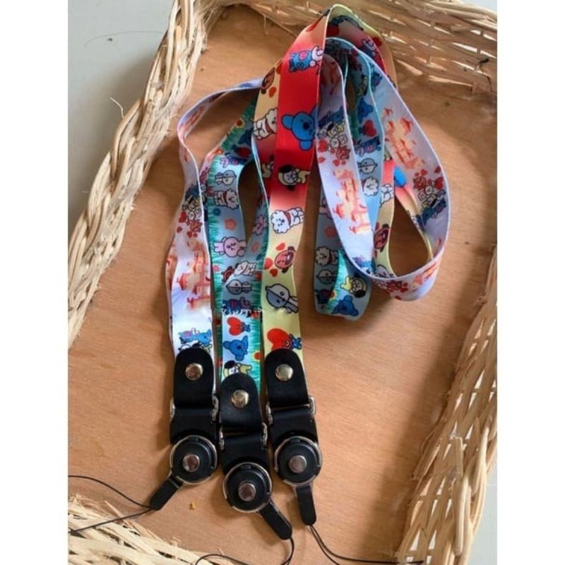

[BISA COD] Lanyard BT21 tali hp BT21 tali ID card BT21