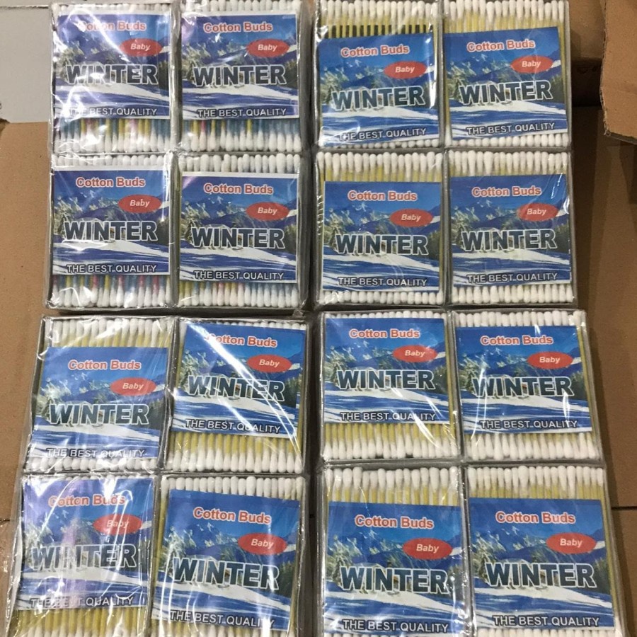 Cotton Buds 1 Pack isi 12 Kotak Pembersih Telinga Untuk Dewasa dan Anak Anak