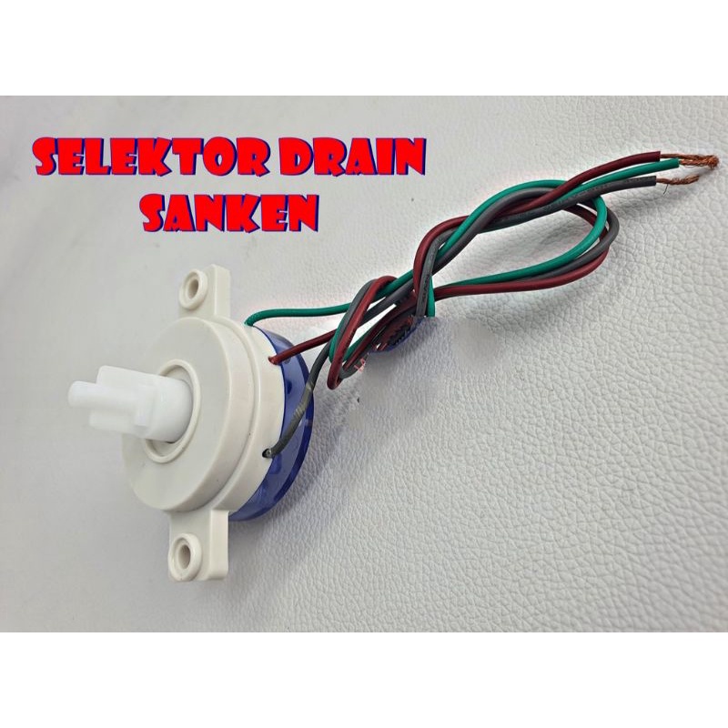 Timer Pembuangan , 3 Kabel Bulat Selector Drain Mesin Cuci 2 Tabung Bulat Sanken