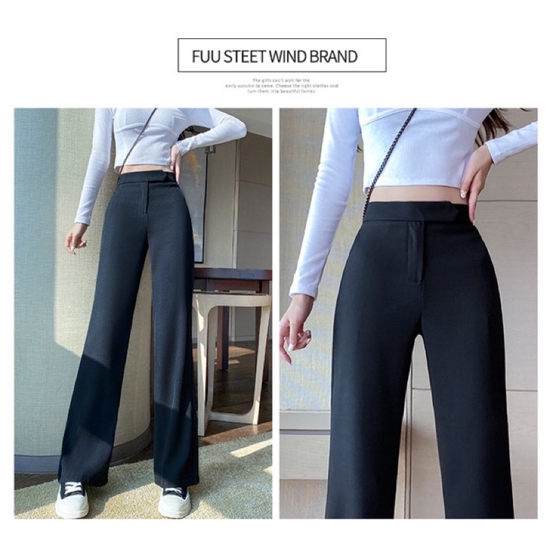 [CLEARANCE SALE] HIGHWAIST CULLOTE WANITA  BOOTCUT PANTS CELANA PANJANG HIGH WAIST MX870