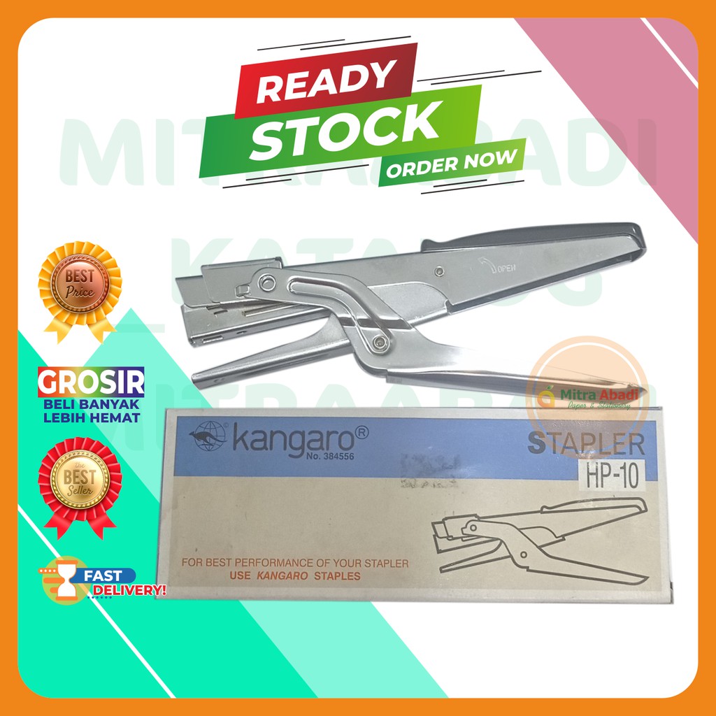 

STAPLER TEMBAK CEKREKAN PENGOKOT HEKTER GUN STAPLER TANG KLIP KANGARO HP10