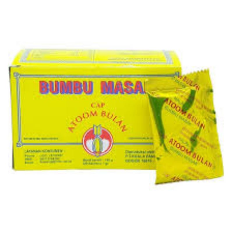 

Bumbu Atom Bulan Kemasan 1Dus Isi 20Pcs