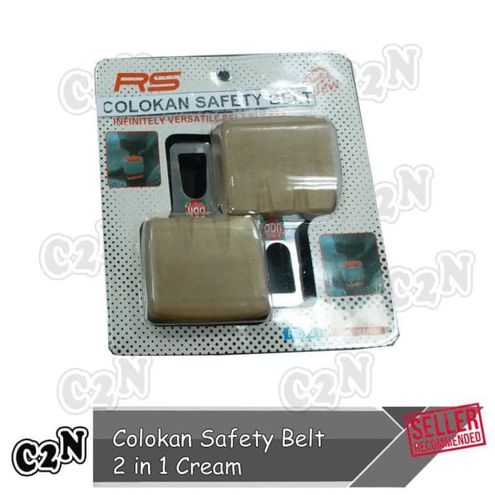 COLOKAN SAFETY BELT 2 IN DR H-58 1 CREAM MOBIL WULING CONFERO