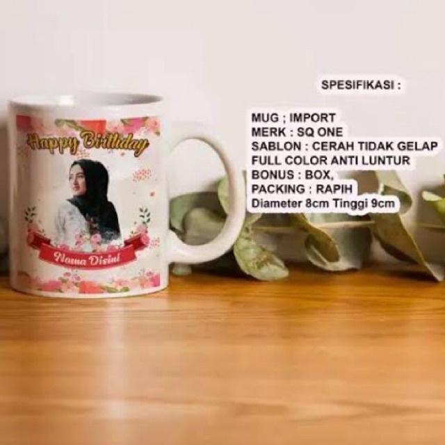 souvenir ultah mug