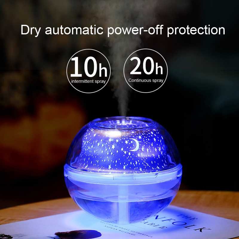 Taffware HUMI Humidifier LED Night Projection Lamp 500ml - HUMI H99