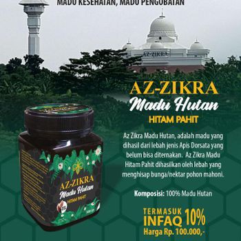 

MADU HUTAN HITAM PAHIT AZ ZIKRA 500GR LEBAH LIAR AZZIKRA AZIKRA MURNI ASLI 100% ORIGINAL