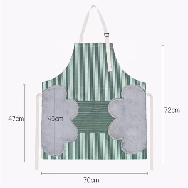 APRON DAPUR / CELEMEK MASAK ANTI MINYAK ANTI AIR WATERPROOF DENGAN LAP TANGAN