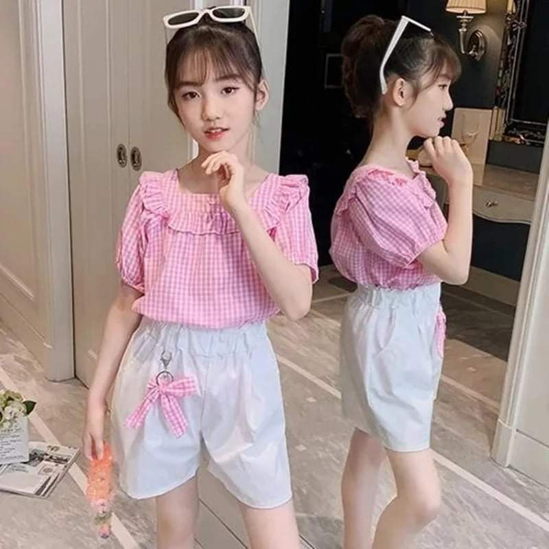 Baju Setelan Anak Perempuan Import Sierra