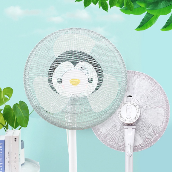 Pengaman Kipas Angin Fan Cover Jaring Penutup Pelindung JAri Anak Bermotif Lucu Bisa Dicuci
