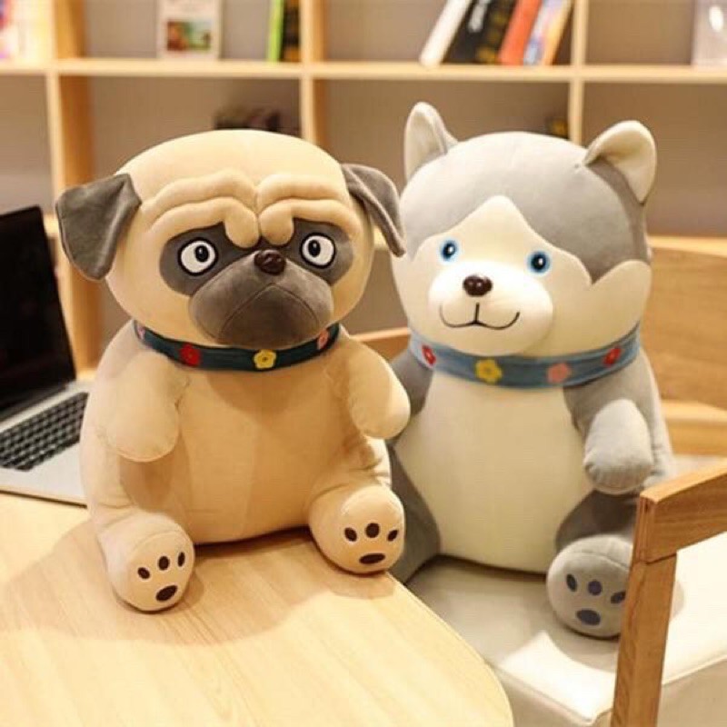 Boneka Anjing PUG Boneka Anjing Husky Import