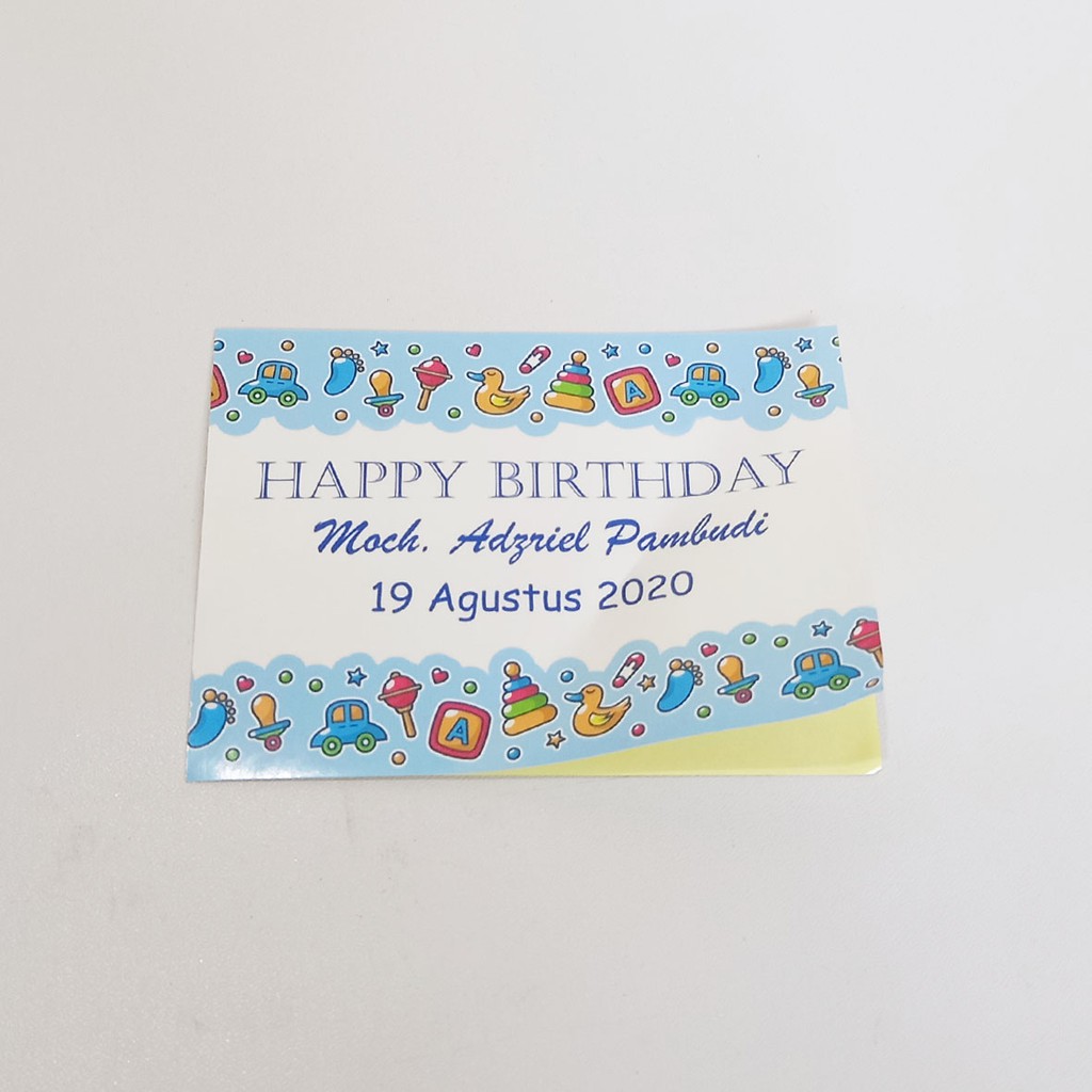 

cetak stiker kromo custom ukuran 11x8 cm