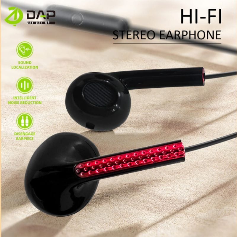 Headset DAP DH-F2 Packing Plastik Handsfree DAP DH-F2 Packing Plastik Earphone DAP DH-F2 STEREO ORIGINAL Packing Plastik