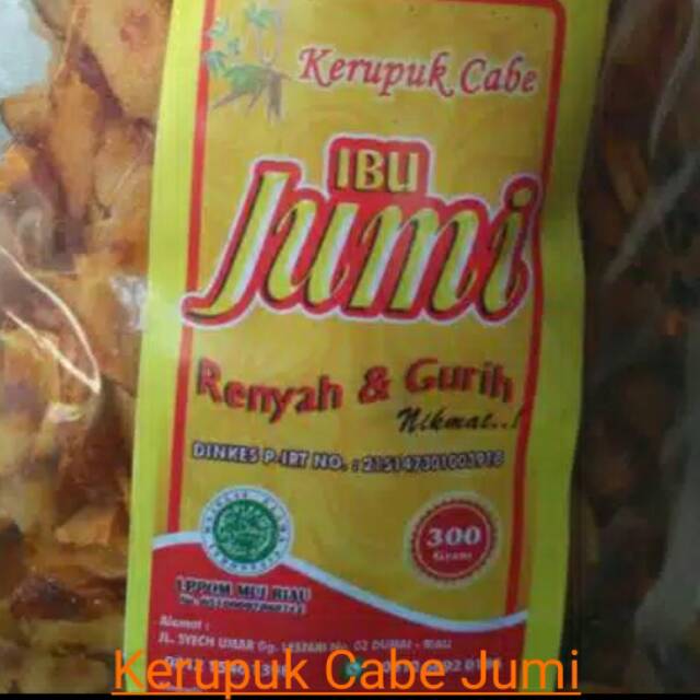 

Kerupuk cabe jumi