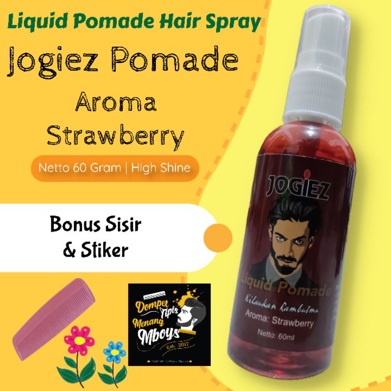 Grosir Pomade Cair Pomade Spray Pomade Liquid Oil Based Jogiez Pomade 60 Ml