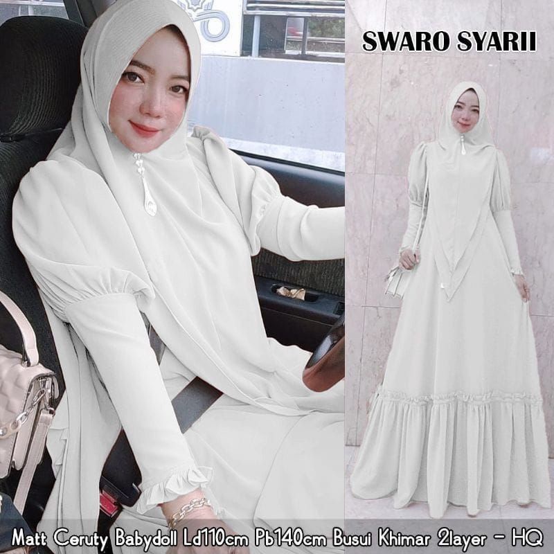 DRESS MUSLIM, baju wanita, baju gamis, dress, gamis, Baju gamis, fashion wanita, Swaro Syari