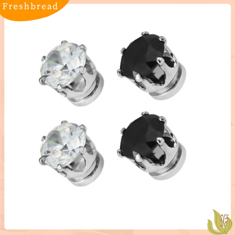 ? Fresh ? 1 Pasang Anting Jepit Magnet Tanpa Tindik untuk Pria / Wanita