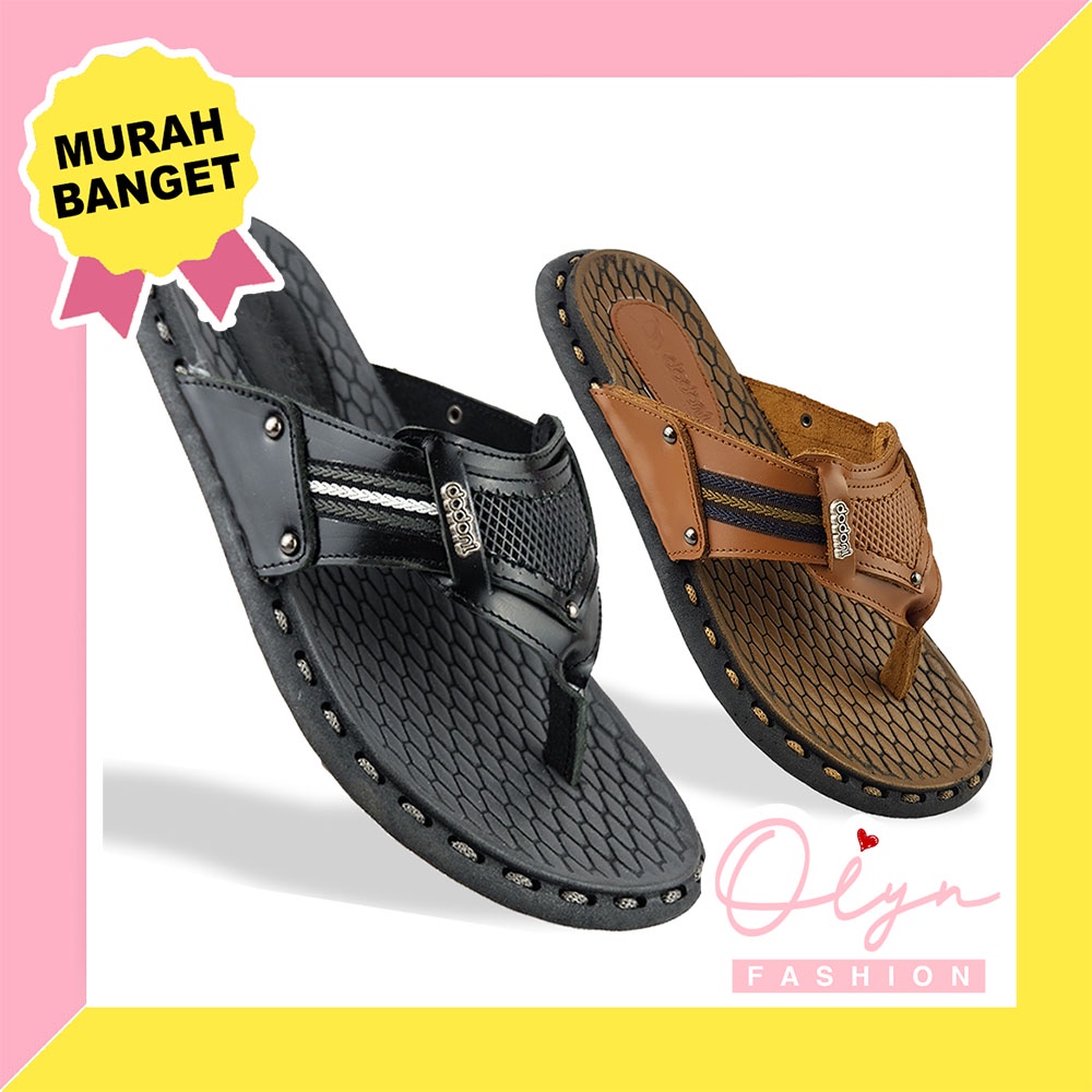 Sandal Kulit Pria/Sandal Cowok Dodoni GT 967