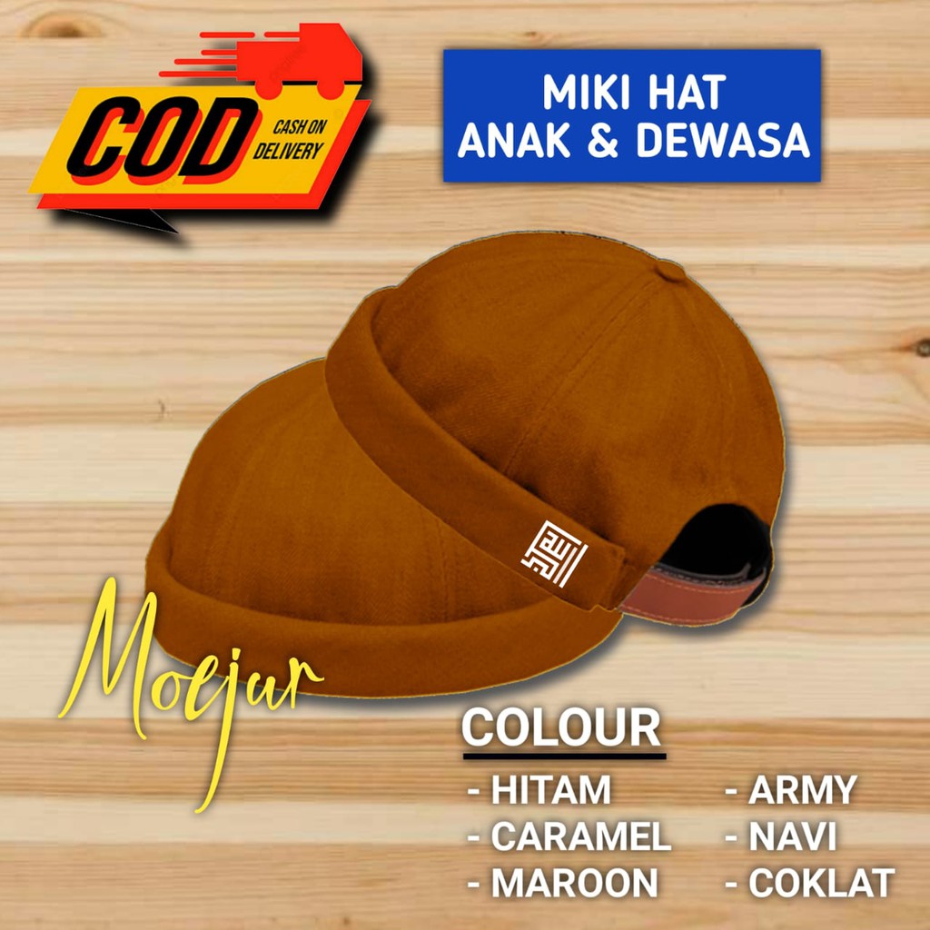 Topi Pria Dewasa Peci Miki Hat Allahu Akbar Kualitas Import / Topi / Peci / Topi Pria / Miki hat