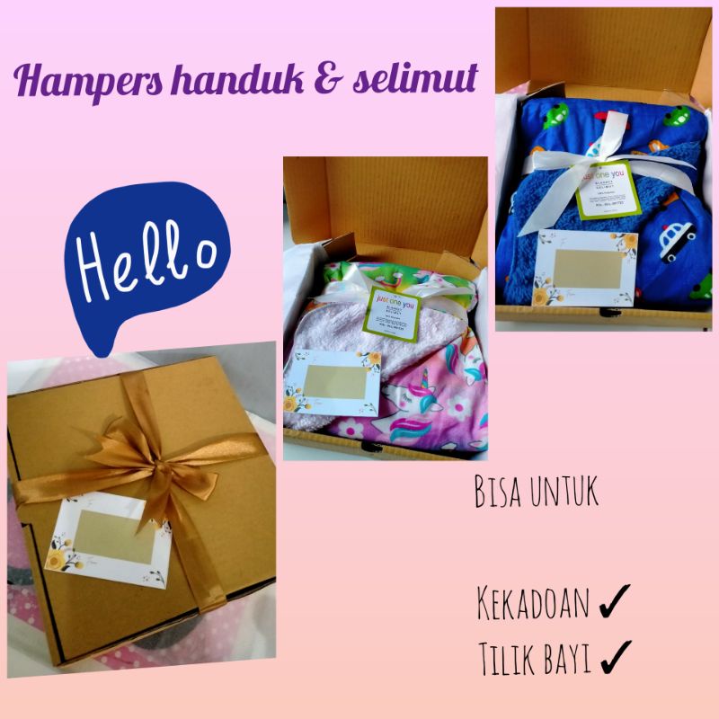 HAMPERS BAYI | KADO BAYI NEWBORN | KADO LAHIRAN | SELIMUT BAYI