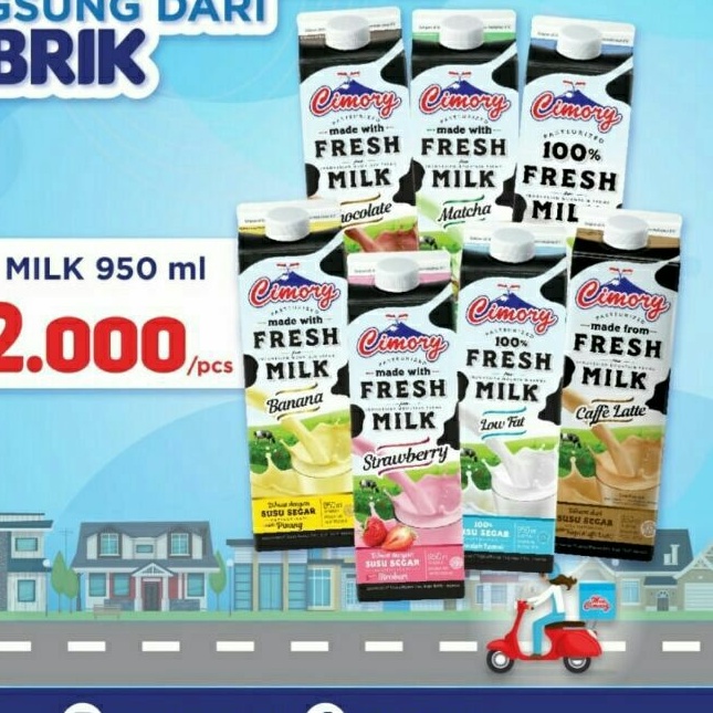 

CIMORY FRESH MILK 950ML susu cair enak bergizi murah laris