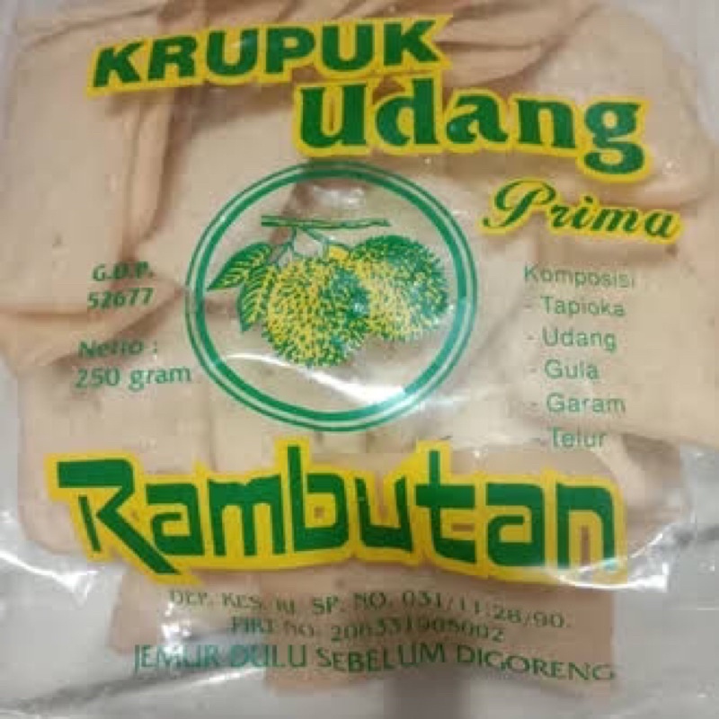 

krupuk udang rambutan prima 250gr murah