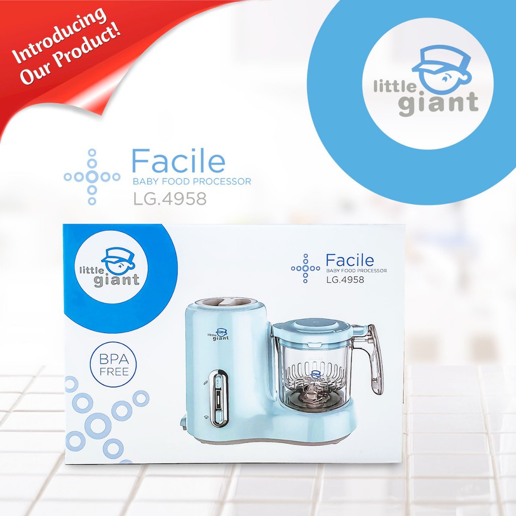 Little Giant Facile Baby Food Processor/pengolah mpasi/penghangat botol LG.4958 Free bubble wrap 6k