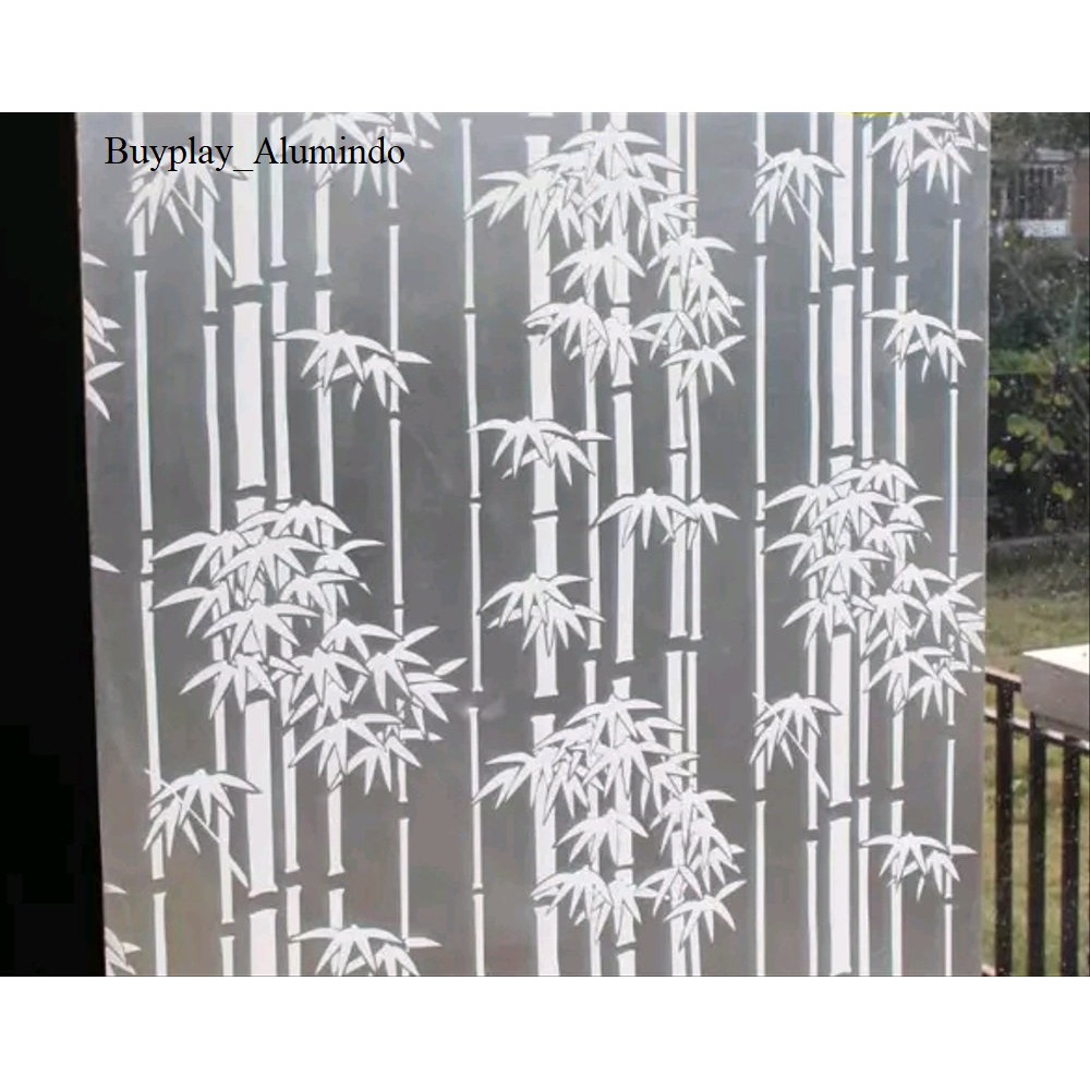 Stiker Kaca Kaca Film Pelapis Jendela Kaca New Product motif 9534 Bambu 1roll