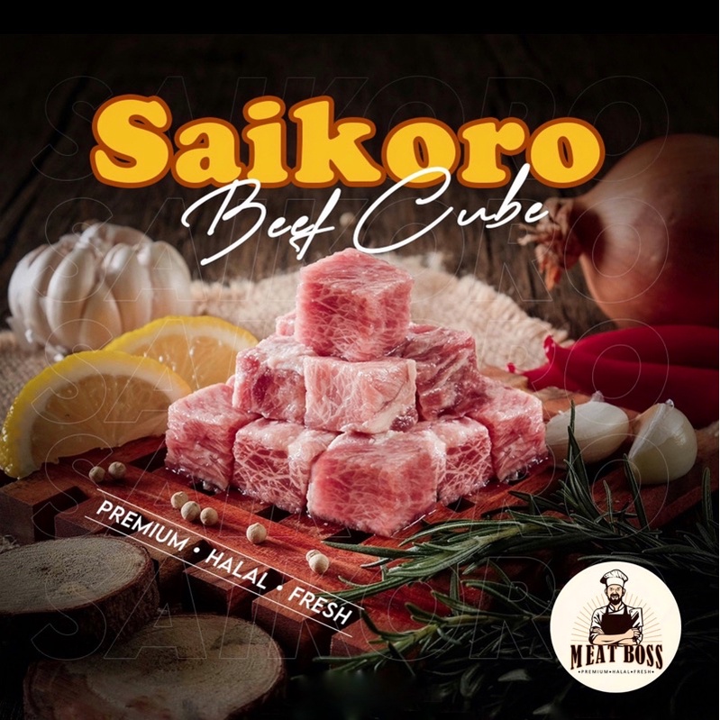 

SAIKORO AUS BEEF MELTIQUE CUBE / WAGYU 500 GRAM - BANDUNG