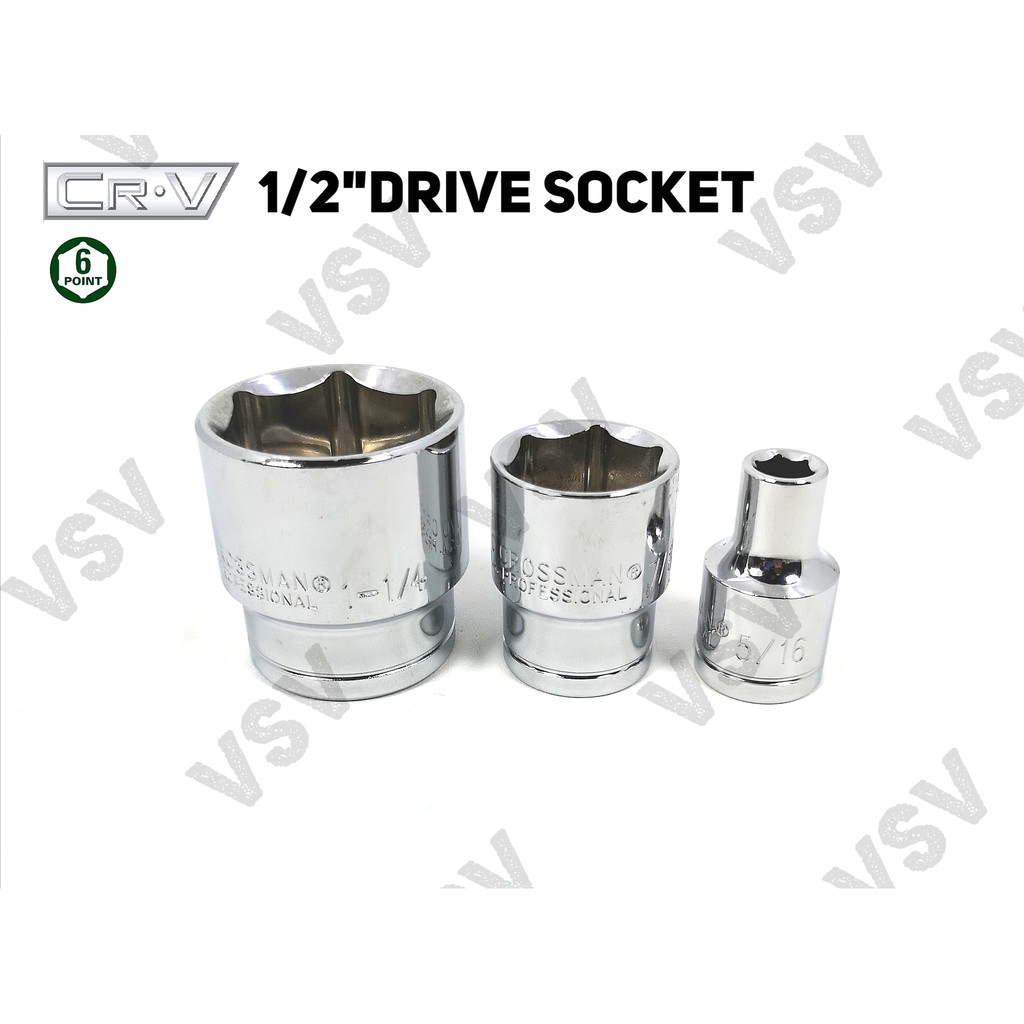 Gestar Socket 1/2&quot;Dr 6PT 22-24mm Kunci Shock Kunci Sock Kunci Sok