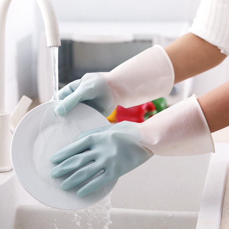 DISKON Sarung tangan karet cuci piring anti air Sarung Tangan Cuci Piring Karet Latex Rubber Gloves Anti Air Multifungsi TERMURAH