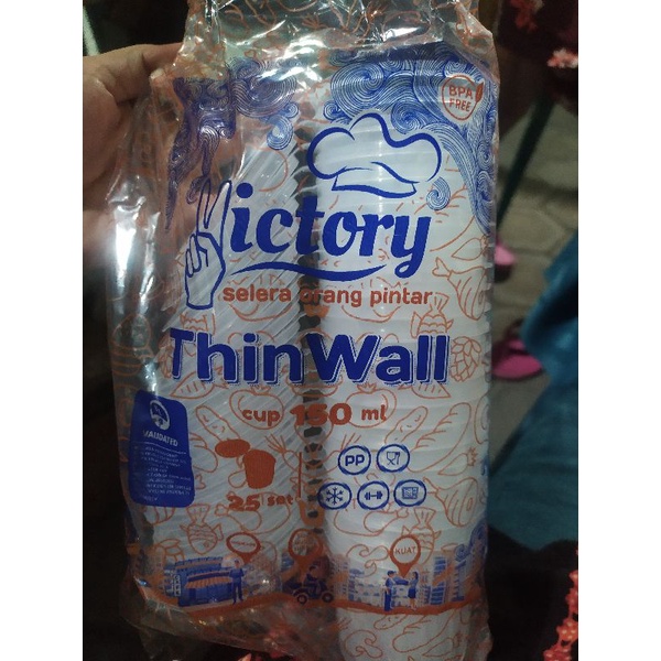 thinwall 150 ml  cup puding/ gelas puding 150 ml
