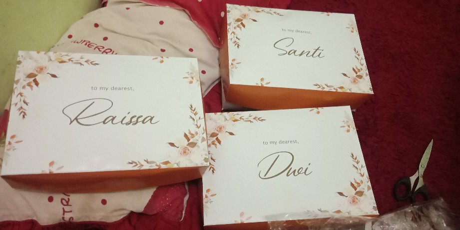 **tanpa Minimal Order** Box Bridesmaid