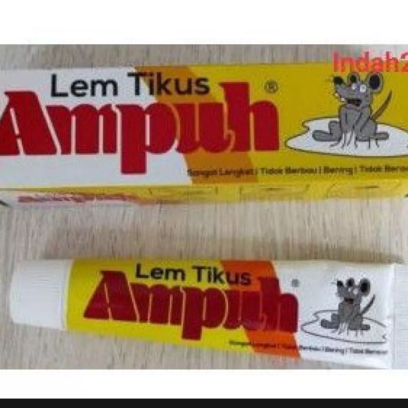 Lem Tikus Merek Ampuh Kemasan Odol / Jebakan Tikus / Perangkap Tikus Ampuh