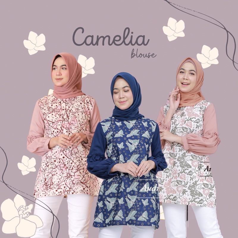 Jual Murah Audry Batik - Camelia Blouse 1 Batik Wanita Kekinian Balon Cantik Murah Elegant Solo Premium Kantor JJANDwTDpBjJY