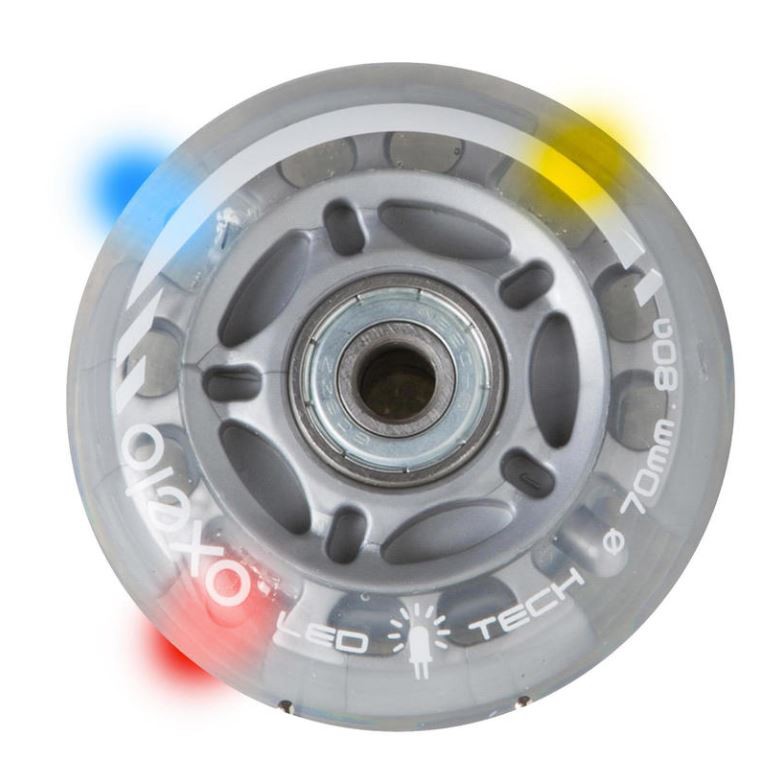 Decathlon Oxelo Roda Inline Skate Anak-Anak Dengan Bantalan 70Mm 80A Flash Isi 2 Pcs - 8519293
