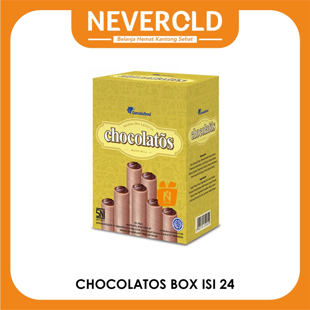 Chocolatos Wafer Coklat Box isi 24