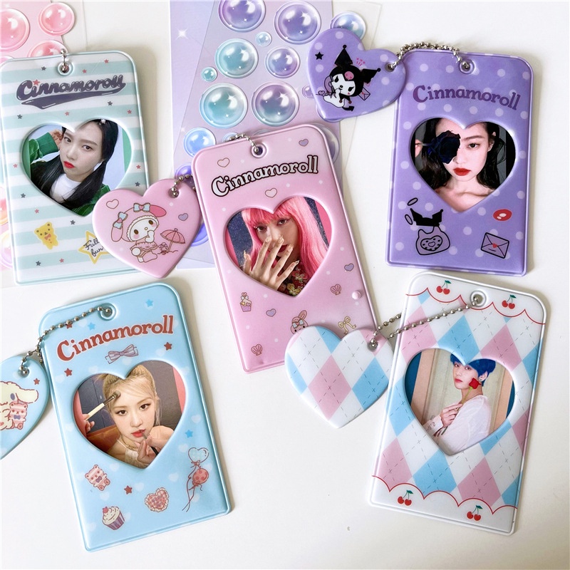 KPOP Card Holder WanitaLove Cinnamoroll Dengan Motif Tempat Photocard