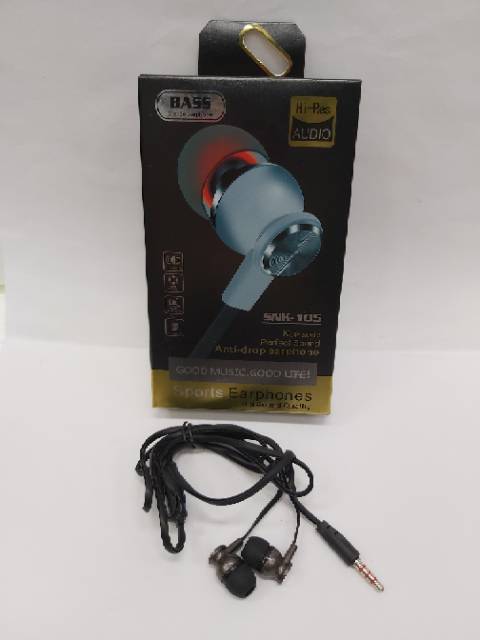 Handsfree Headset Earphone Bass SNK-105 Sports