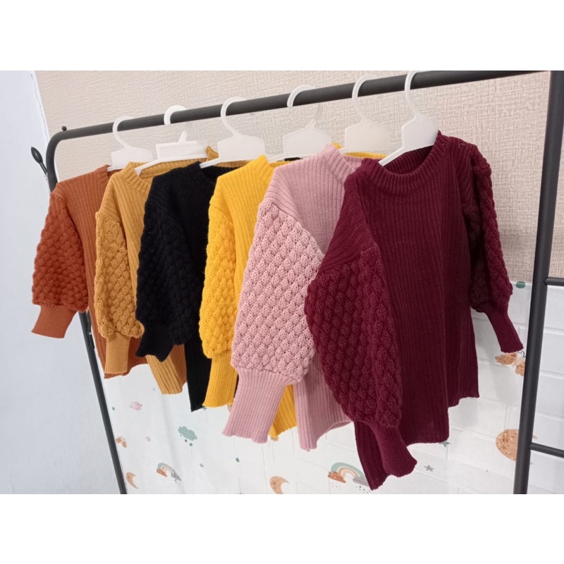 Sweater rajut anak POPCORN