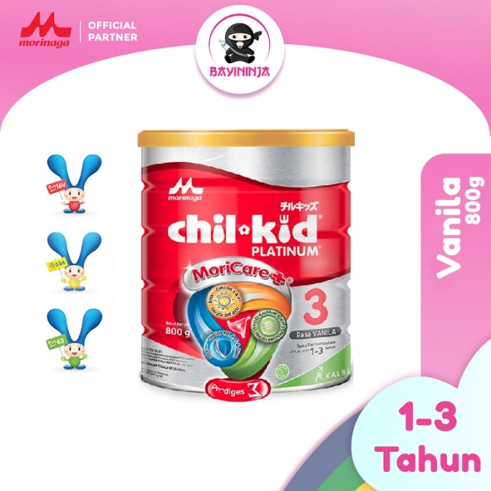 

MORINAGA CHIL KID Platinum Moricare Vanila Susu Formula 800g / 800 g