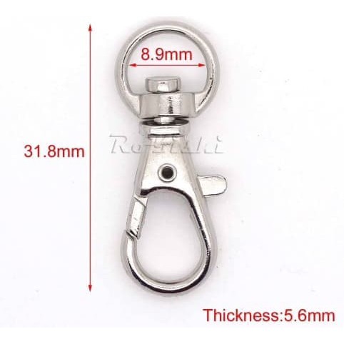 

Kaitan 1 Cm Standart / Cantolan 1 Cm Standart / Pengait Tali ID/ MINIMAL 5LUSIN, HRG= 500/PCS