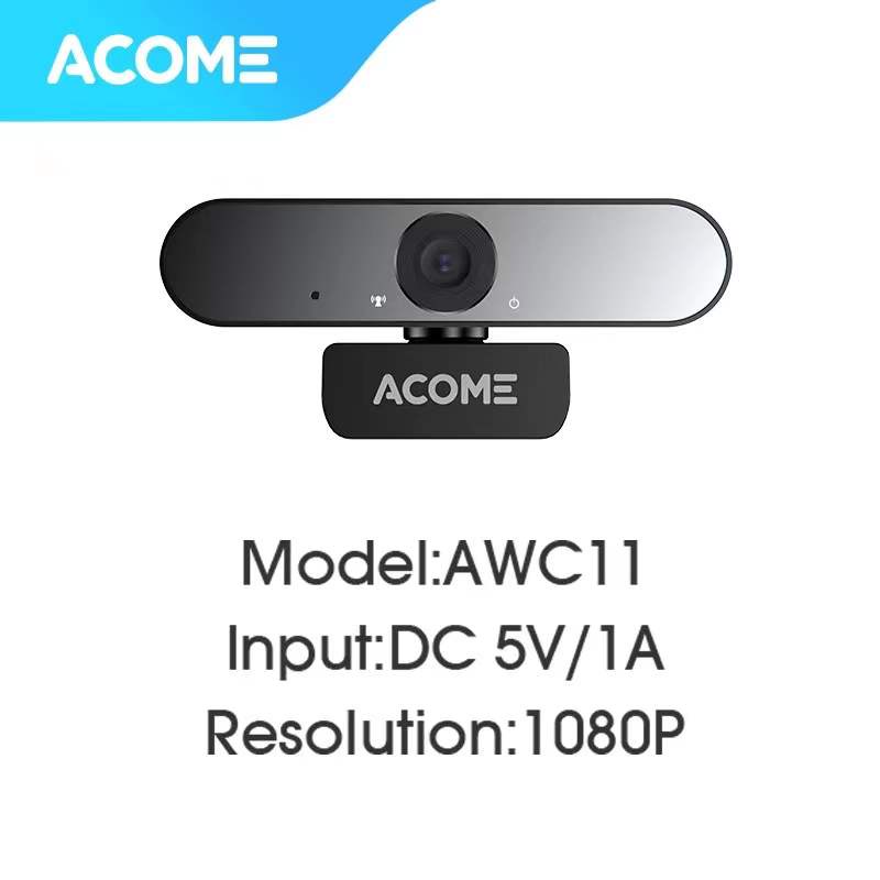 ACOME webcam 1080 HD USB kamera Microphone 360 Noice Reduction Garansi resmi 1 thn AWC11