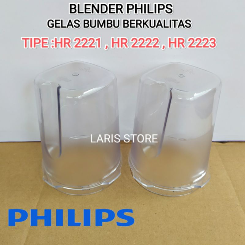 GELAS MILL BUMBU BLENDER PHILIPS HR 2221 HR 2222 HR 2223 BERKUALITAS TEBAL