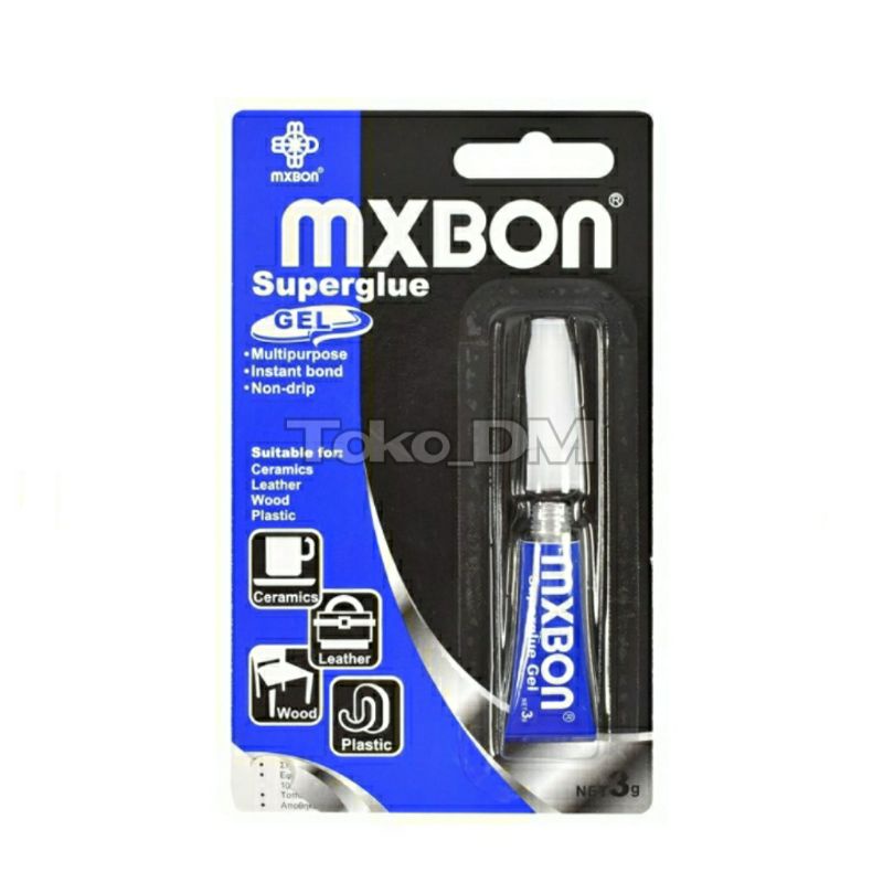 

Lem Untuk Keramik Kulit Kayu Dan Plastik Mxbon Super Glue Gel 3mL