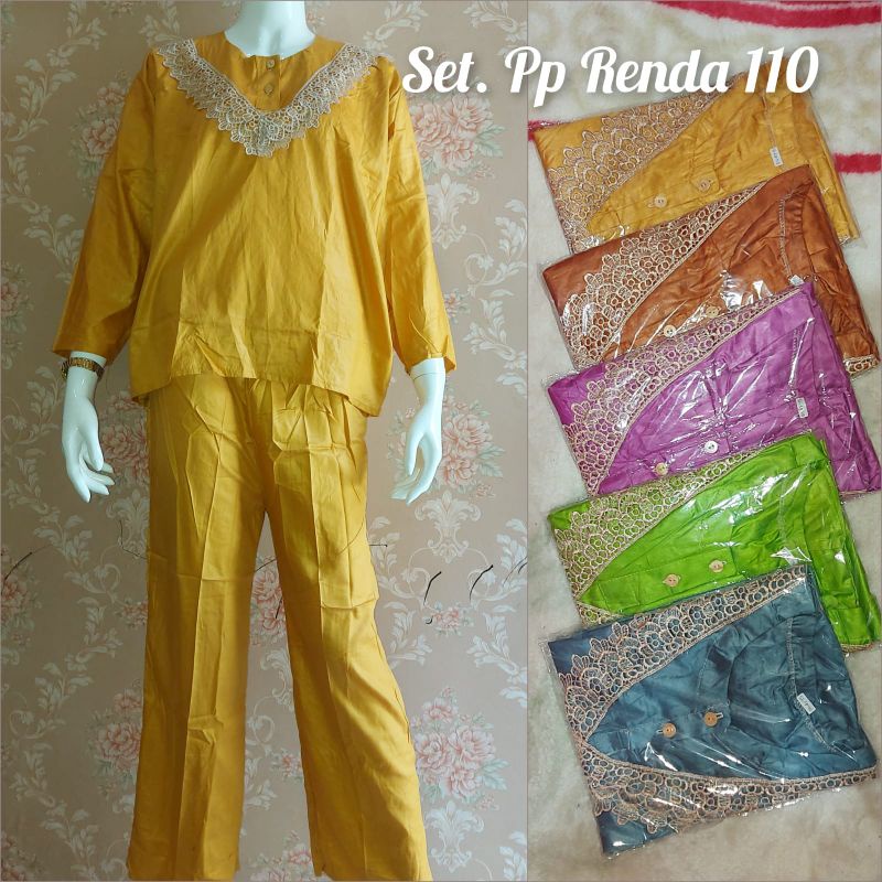 STELAN PIYAMA LPP LENGAN PANJANG RENDA ARAB || SETELAN BUSUI RENDA ARAB