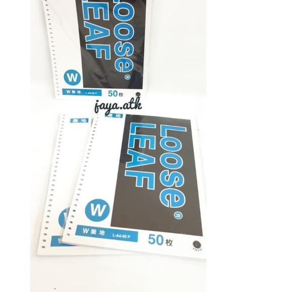 

☚ LOOSE LEAF A4 ISI REFILL KERTAS BINDER NOTE A4 POLOS 50 LEMBAR 30 RING ▼