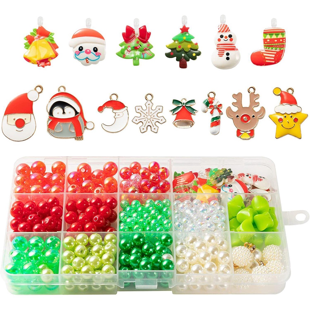 R-flower Christmas DIY Bead Pohon Natal Lucu Snowman Beading Kit