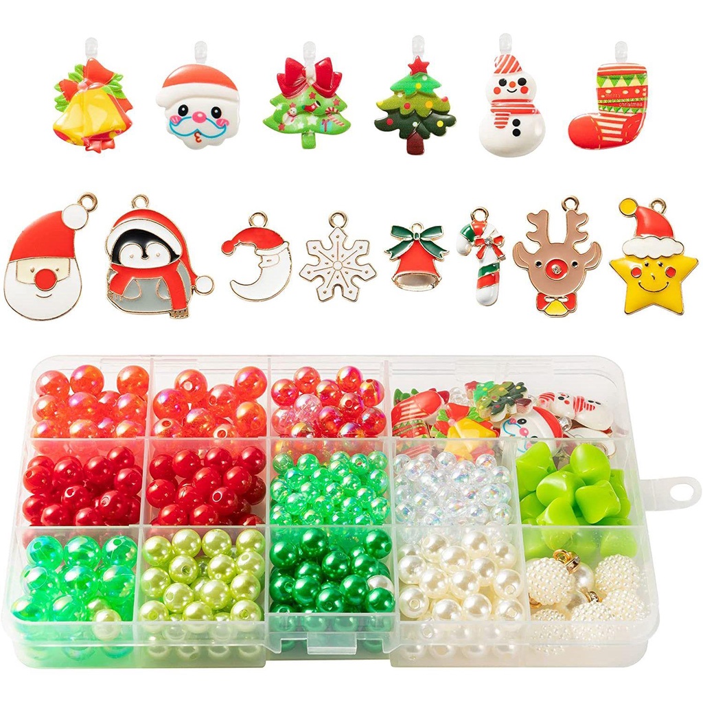 Preva Natal DIY Bead Charm Snowman Reindeer Beading Kit